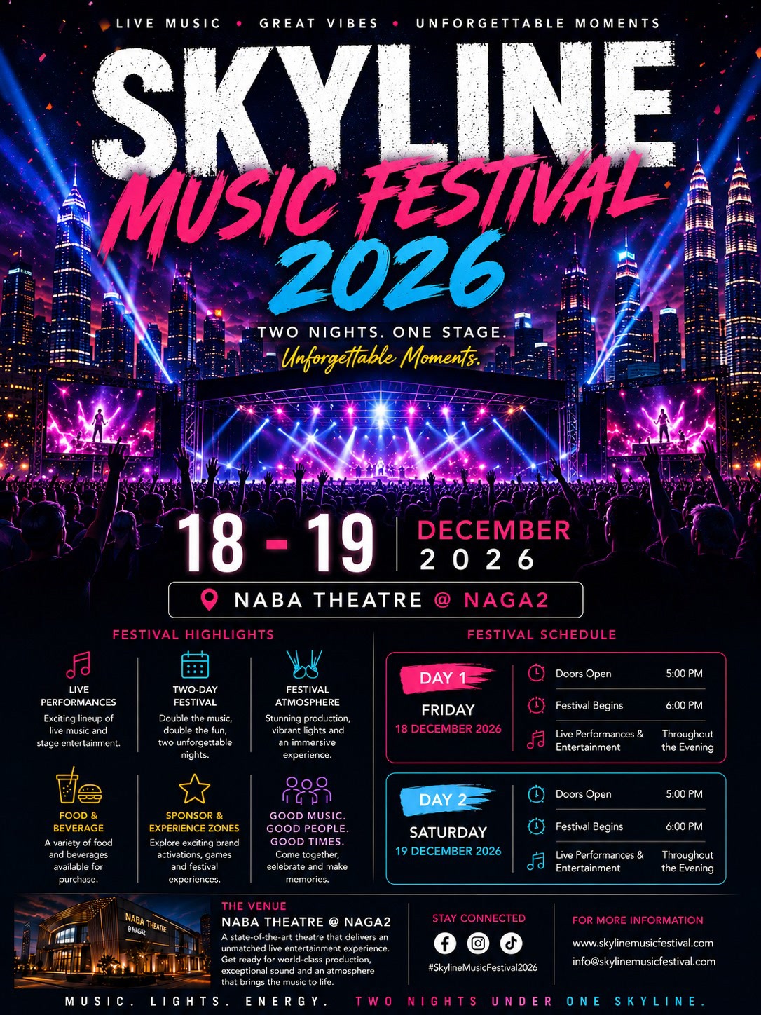Skyline Music Festival 2026 poster